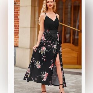 Black wedding guest dress